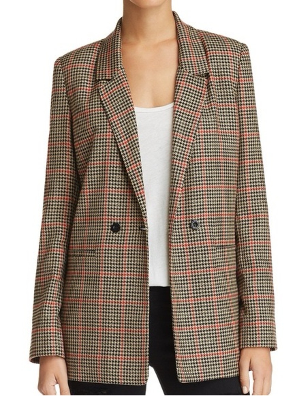 Anine Bing Houndstooth Blazer Small Button Closure Tailored Women's Jacket‎